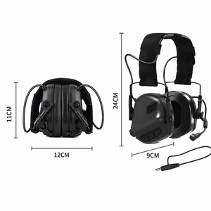 Tactical Electronic Ear Muffs With Quick Detach Modular Design NRR 22dB